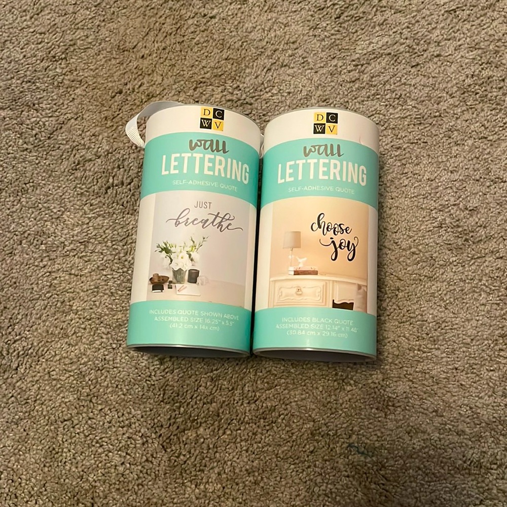 DCWV Wall Lettering Bundle Choose Joy & Just Breathe